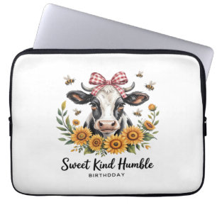 The Joyfull Strawberry Cow  Cow love Classic T-Shi Laptop Sleeve