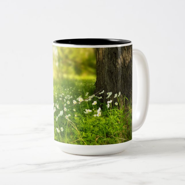 The Joys of Spring Two-Tone Coffee Mug (Front Right)