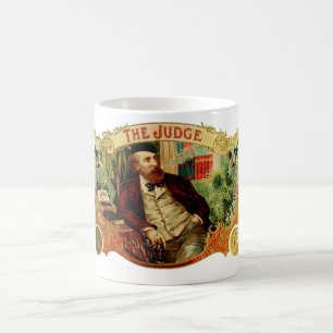 The Judge Vintage Cigar Box Label Coffee Mug