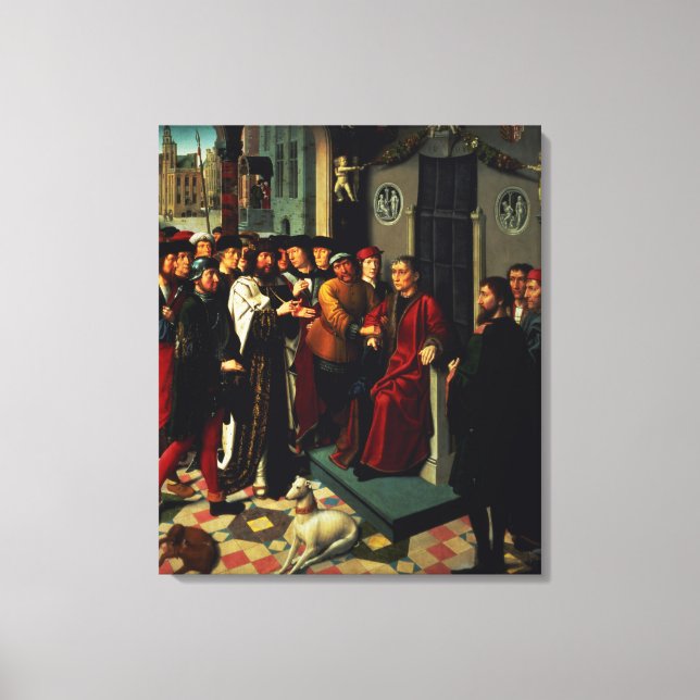 The Judgement of Cambyses, 1498 Canvas Print (Front)