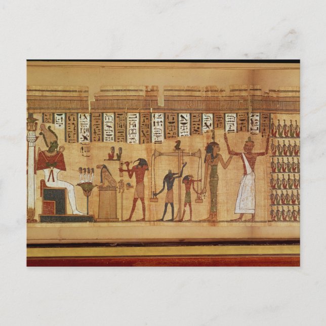 The Judgement of Osiris, detail Postcard (Front)