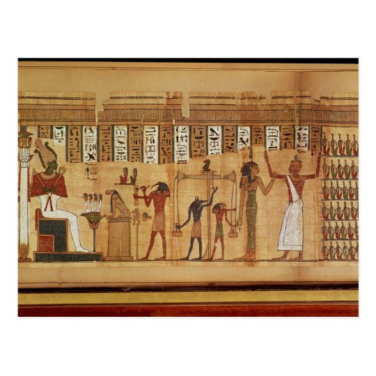 The Judgement of Osiris, detail Postcard