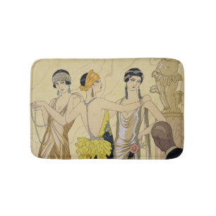 The Judgement of Paris, 1920-30 (pochoir print) Bath Mat