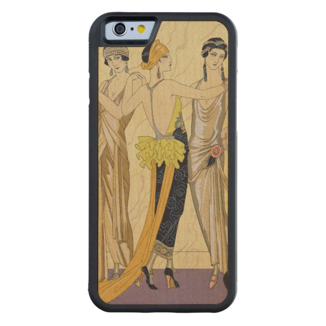 The Judgement of Paris, 1920-30 (pochoir print) Carved Wood iPhone Case (Back)