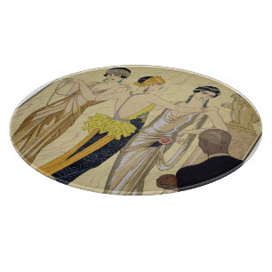 The Judgement of Paris, 1920-30 (pochoir print) Cutting Board