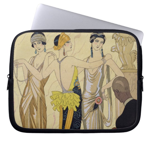 The Judgement of Paris, 1920-30 (pochoir print) Laptop Sleeve (Front)