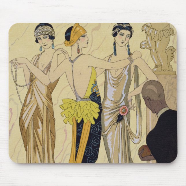 The Judgement of Paris, 1920-30 (pochoir print) Mouse Mat (Front)