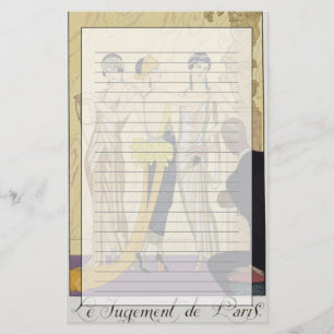 The Judgement of Paris, 1920-30 (pochoir print) Stationery