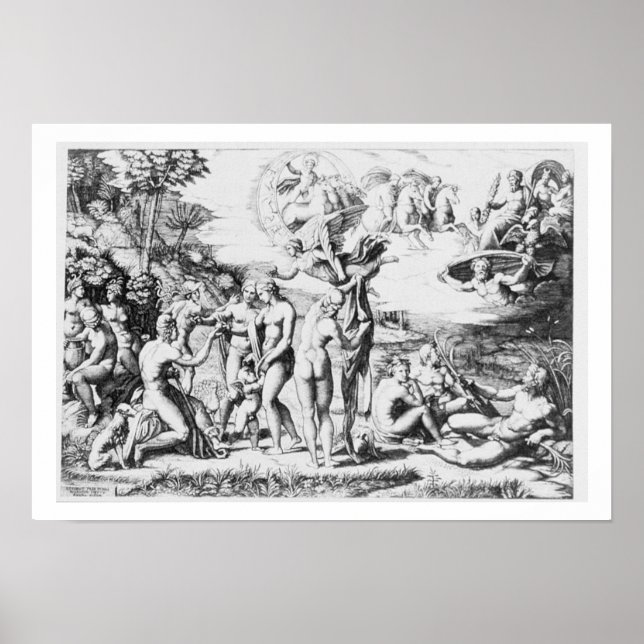 The Judgement of Paris, after Raphael (engraving) Poster (Front)