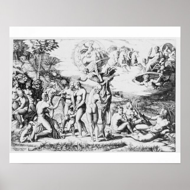 The Judgement of Paris, after Raphael (engraving) Poster (Front)