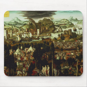 The Judgement of Paris and the Trojan War, 1540 Mouse Mat