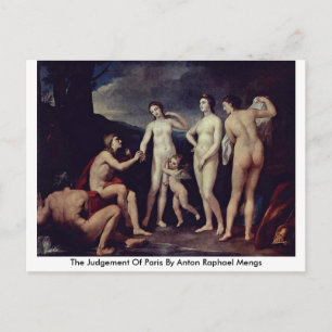 The Judgement Of Paris By Anton Raphael Mengs Postcard
