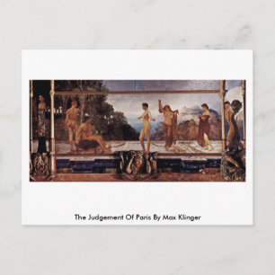 The Judgement Of Paris, Le By Max Klinger Postcard