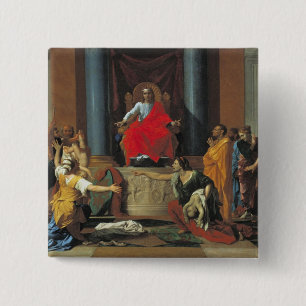 The Judgement of Solomon, 1649 15 Cm Square Badge