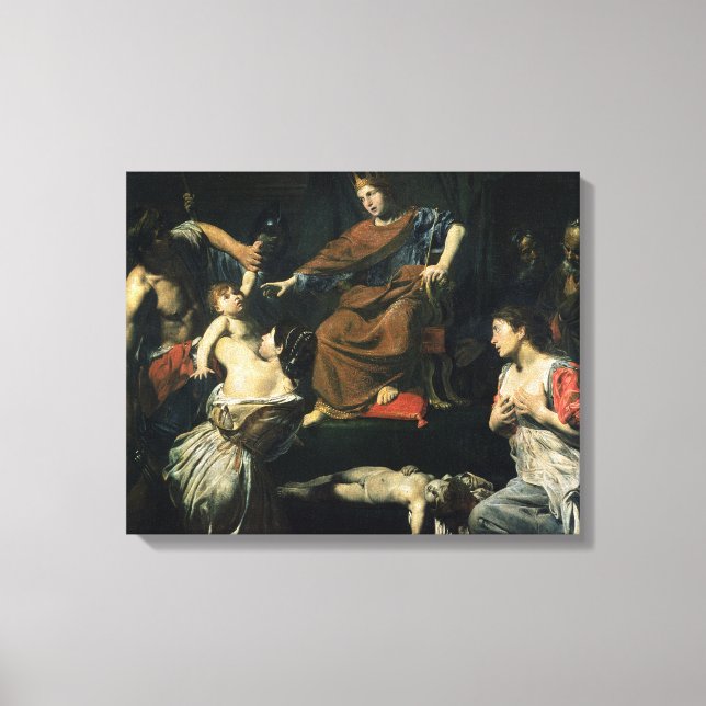 The Judgement of Solomon Canvas Print (Front)