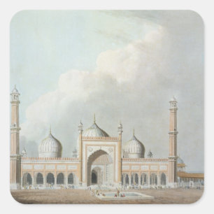 The Jummah Musjed, Delhi, plate XXIII from 'Orient Square Sticker