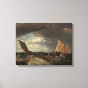 The Junction of the Thames and the Medway, 1807 Canvas Print