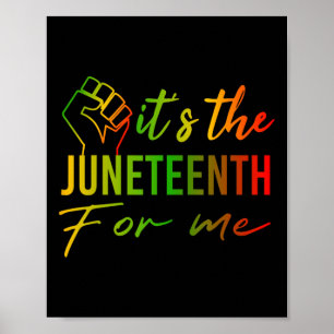 The Juneteenth For Me African Black History Month  Poster