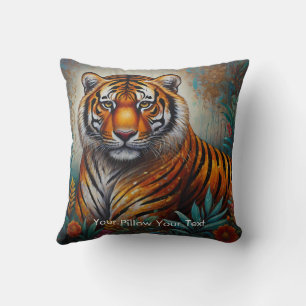 The Jungle's Flame Cushion