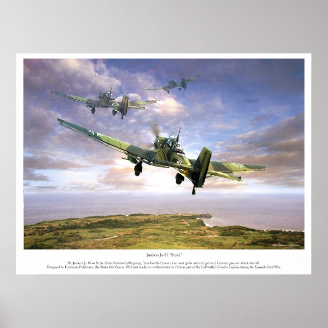 The Junkers Ju 87 " Stuka " Poster (Front)