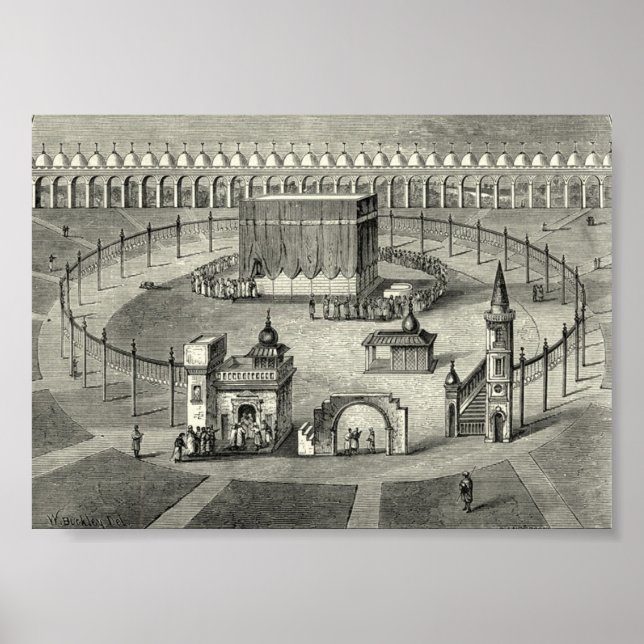 The Kaaba, Mecca, 19th Century Poster (Front)
