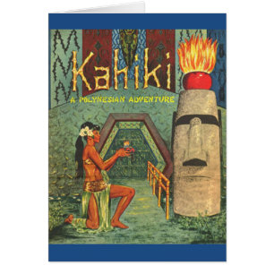 The Kahiki Tiki club menu card