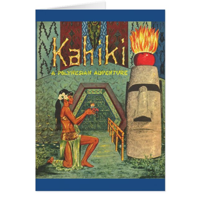The Kahiki Tiki club menu card (Front)