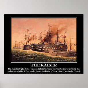 The Kaiser Imperial Austrian Navy Vintage Image Poster