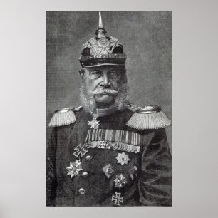 The Kaiser Wilhelm, from 'Leisure Hour', 1888 Poster