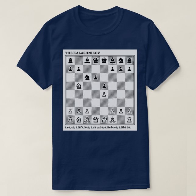The Kalashnikov The Sicilian Defence  T-Shirt (Design Front)