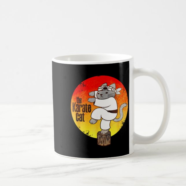 the Karate Cat Coffee Mug (Right)