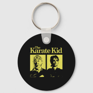 The Karate Kid Sensei and Student Vintage Photo Key Ring