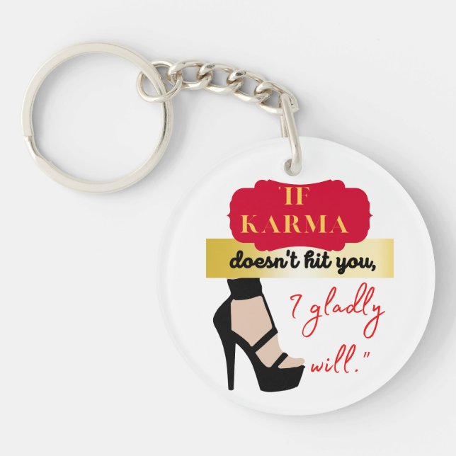 THE KARMA QUOTE KEY RING (Front)