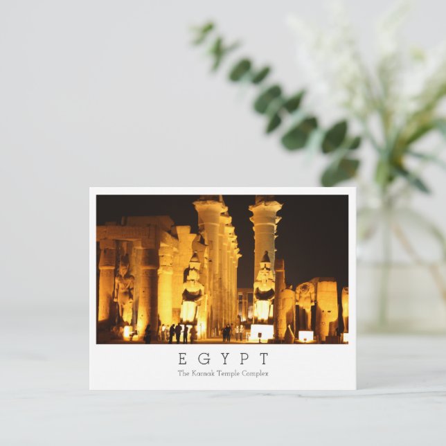 The Karnak Temple Complex, Egypt,  Postcard (Standing Front)