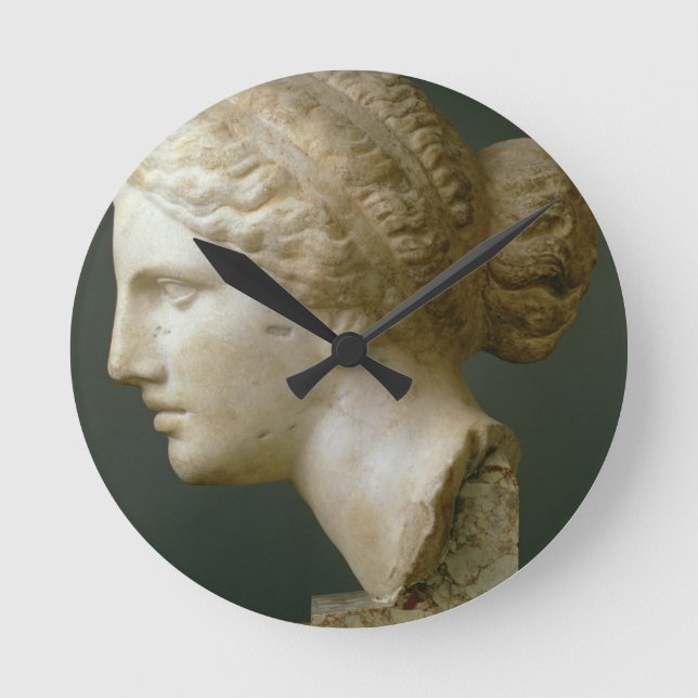 The Kauffmann Head, Roman (marble) Round Clock (Front)