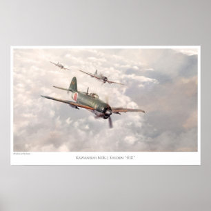 The Kawanishi N1K-J Shiden Poster