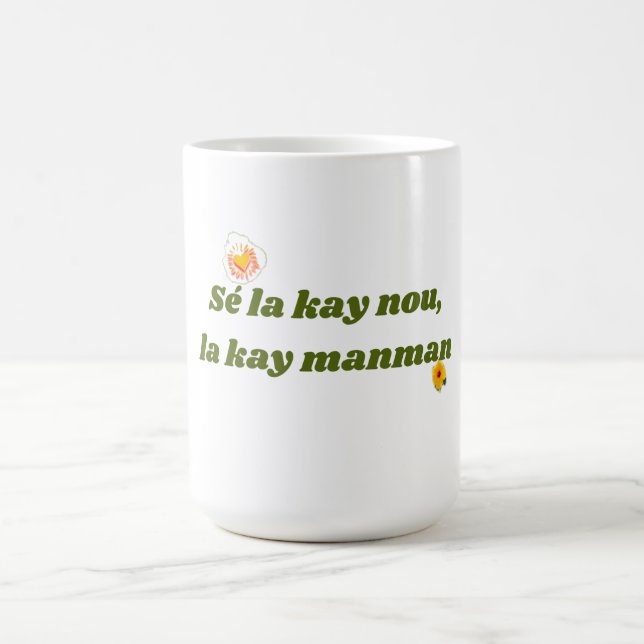 the kay nou coffee mug (Center)
