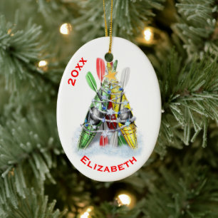 The Kayak Christmas Tree Ceramic Tree Decoration
