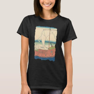 The Kazusa Province Sea Route Hokusai Retro Japane T-Shirt