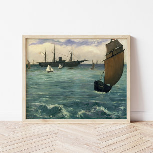 The ‘Kearsarge’ at Boulogne Édouard Manet Poster