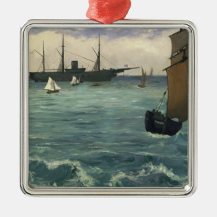 The Kearsarge at Boulogne Metal Tree Decoration