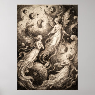 The Keeper of the Underworld Spirit Art Poster