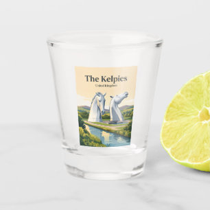 The Kelpies, Falkirk, Scotland, United Kingdom Shot Glass
