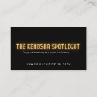 The Kenosha Spotlight Business Card