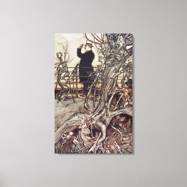 The Kensington Gardens are in London Canvas Print (Front)