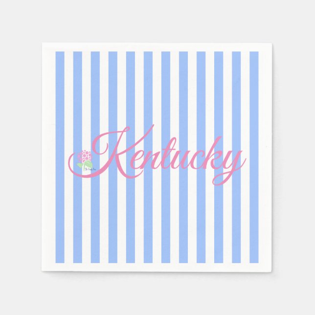 The Kentucky Blue Stripe Napkin (Front)