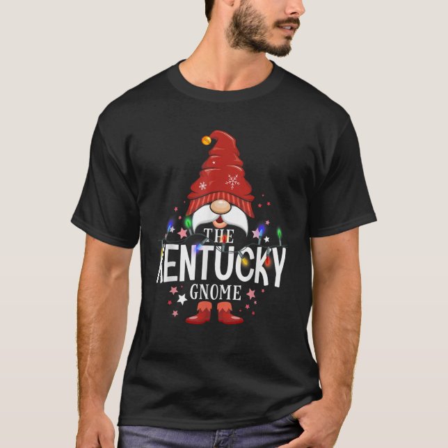 The Kentucky Gnome Matching Family Christmas  T-Shirt (Front)