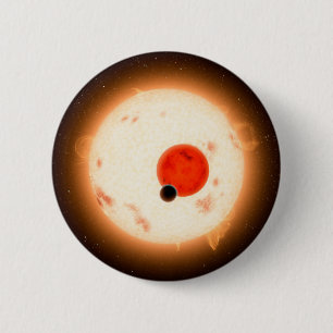 The Kepler-16 System. 6 Cm Round Badge