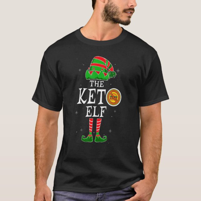 The Keto Elf Group Matching Family Christmas Ketog T-Shirt (Front)