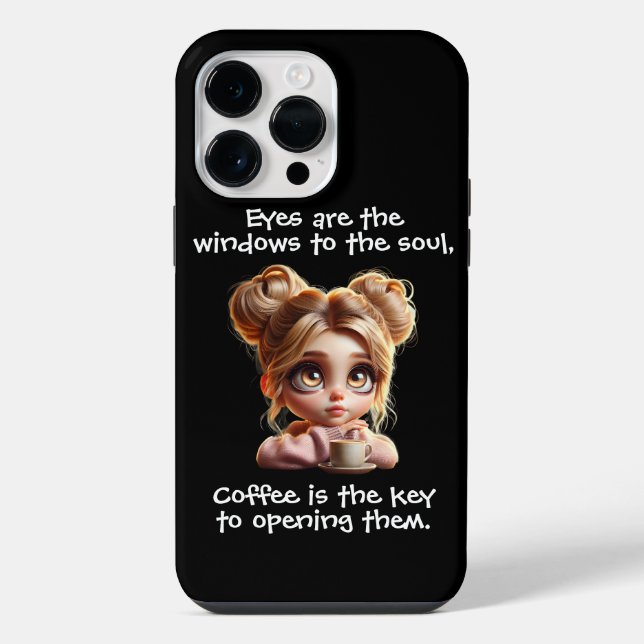 The Key Is Coffee iPhone Case (Back)